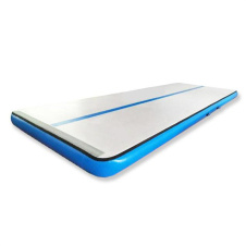 blue gymnastic air track mat
